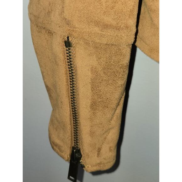 Rock & Roll Denim Southwestern Aztec Patchwork Faux Suede Moto Jacket Women’s M - Picture 6 of 11